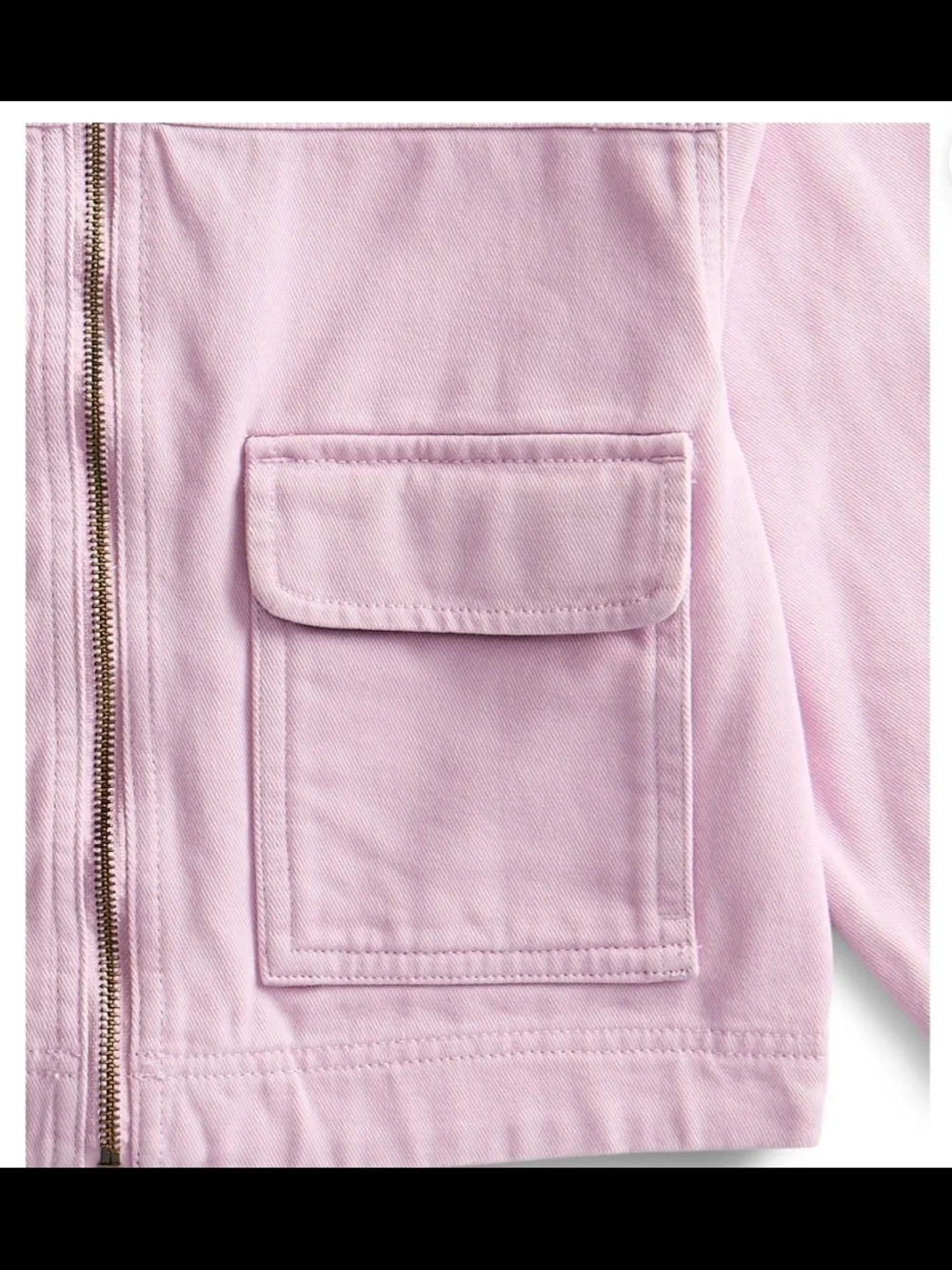Denim Pink Girls Zip-Up Jacket - M 8 NWT